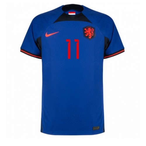 Maillot de foot Pays-Bas Steven Berghuis #11 Extérieur Monde 2022 Manches Courte